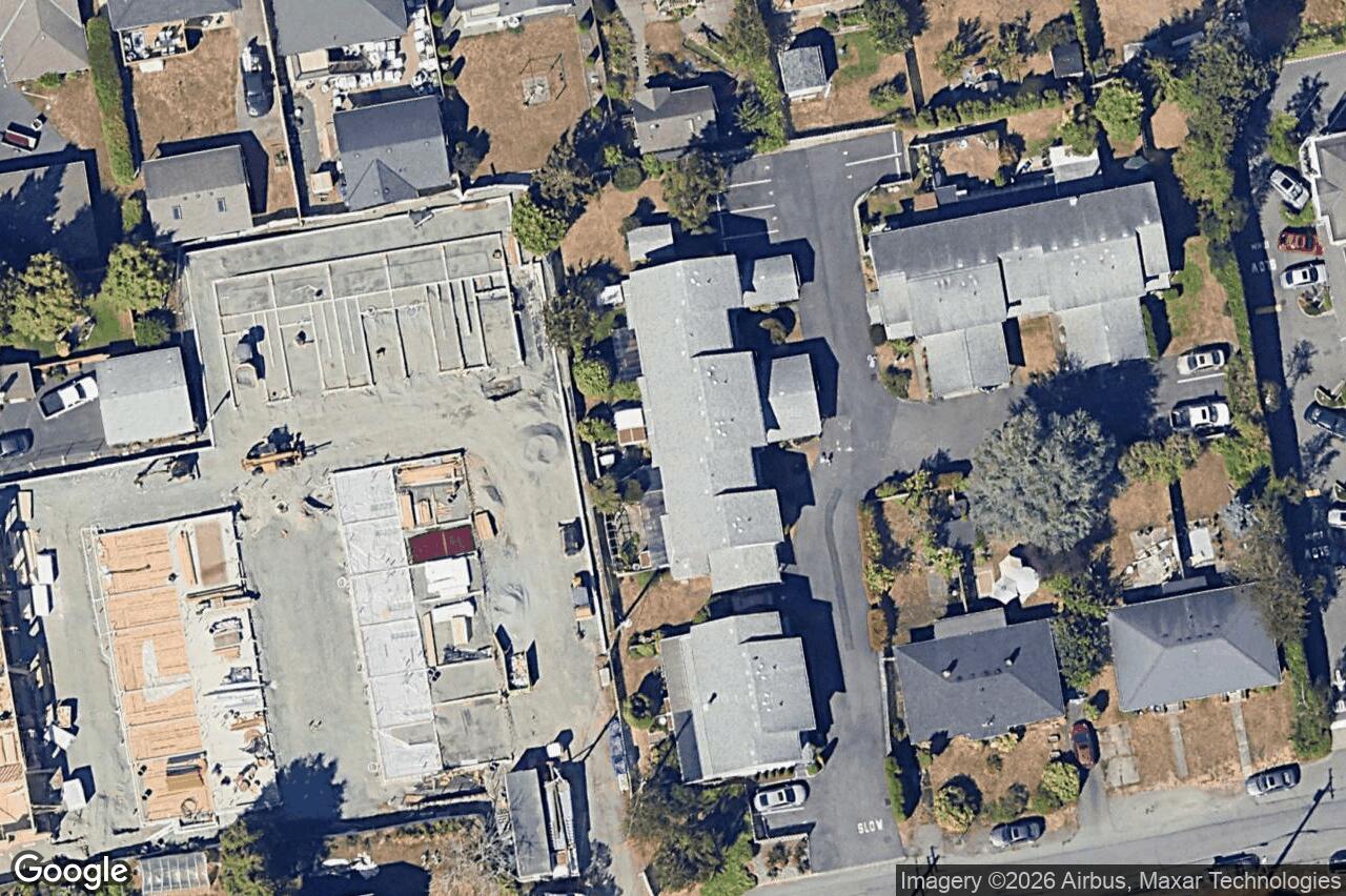 Aerial view of TH23 – 3450 Whittier Ave, Saanich