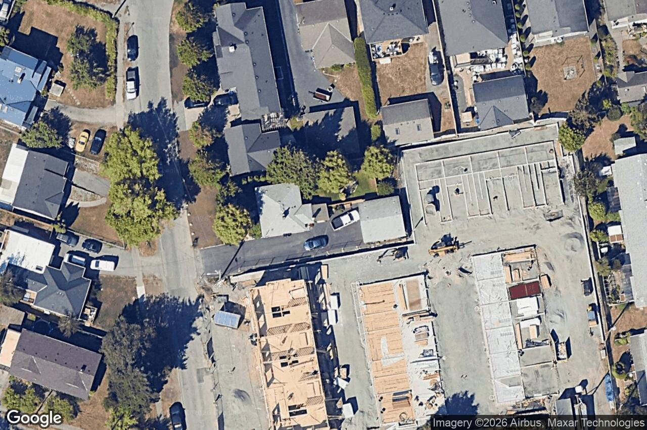 Aerial view of TH13 – 3450 Whittier Ave, Saanich