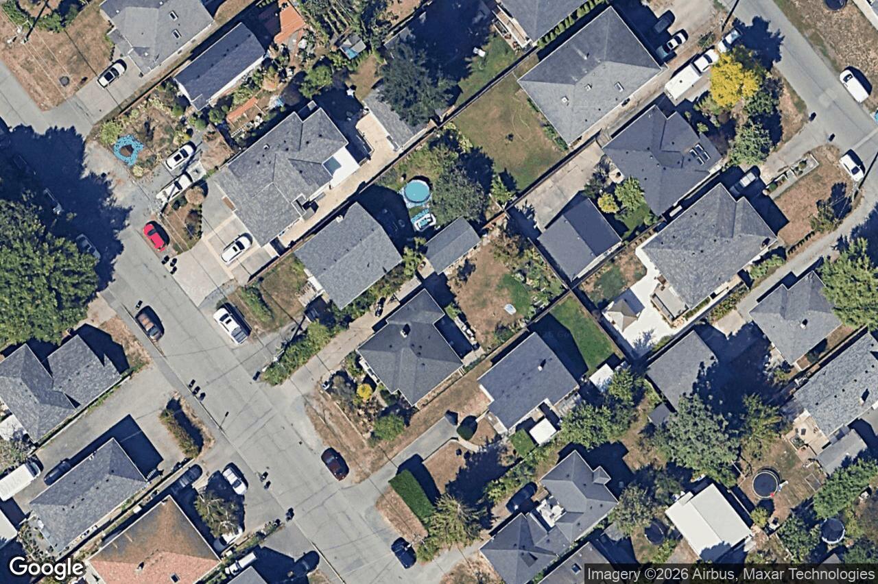 Aerial view of 3433 Bethune Ave, Saanich