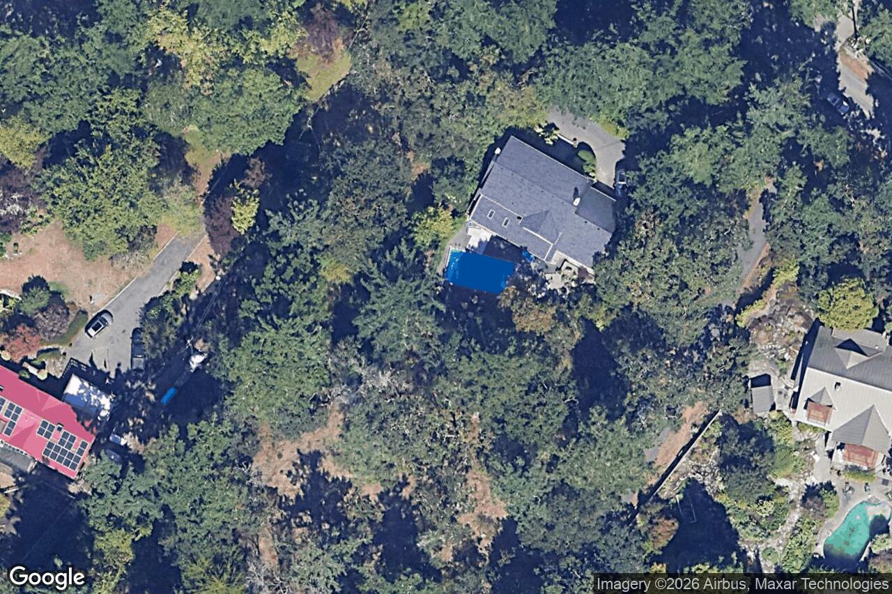 Aerial view of 2861 Tudor Ave, Saanich