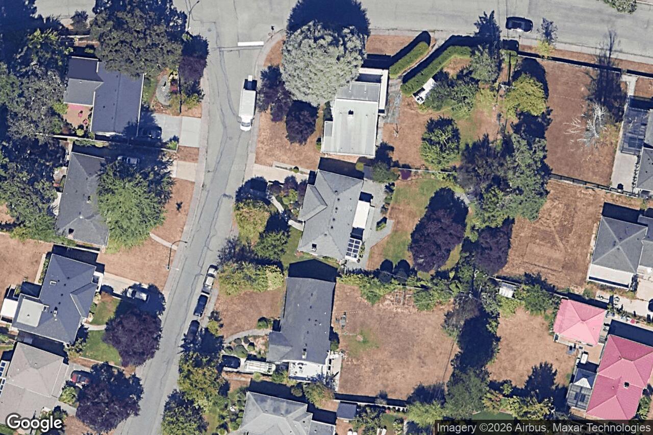Aerial view of 3493 Cardiff Pl, Oak Bay