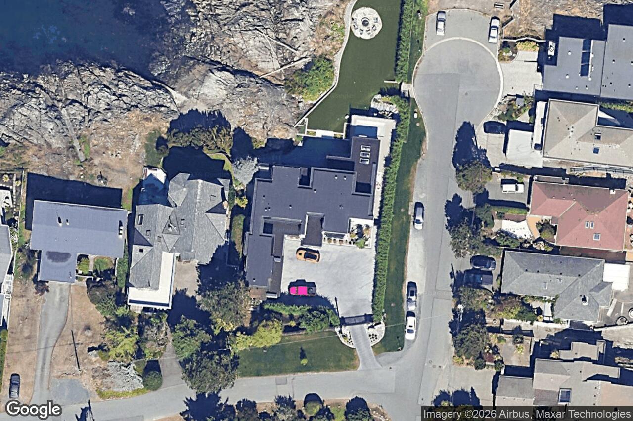 Aerial view of 4040 White Rock St, Saanich