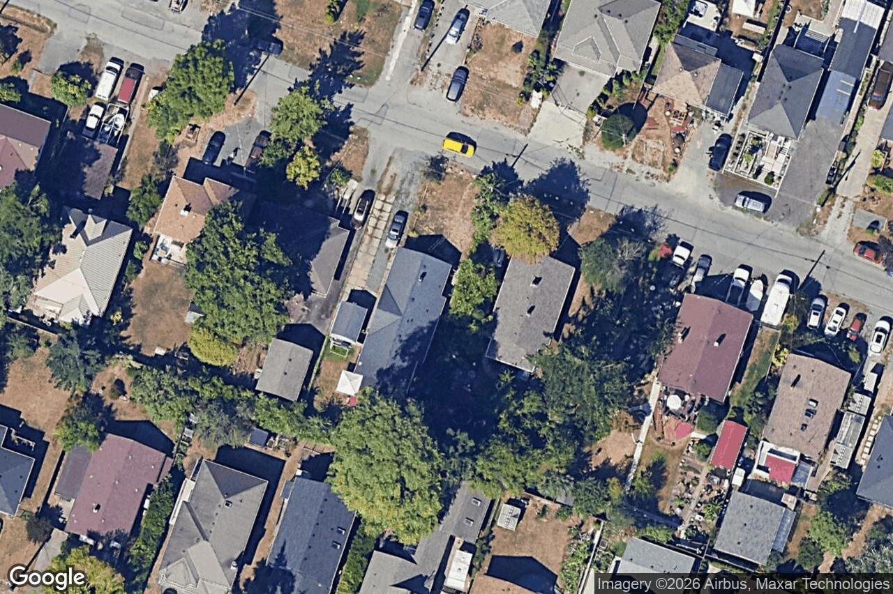 Aerial view of 95 Sims Ave, Saanich