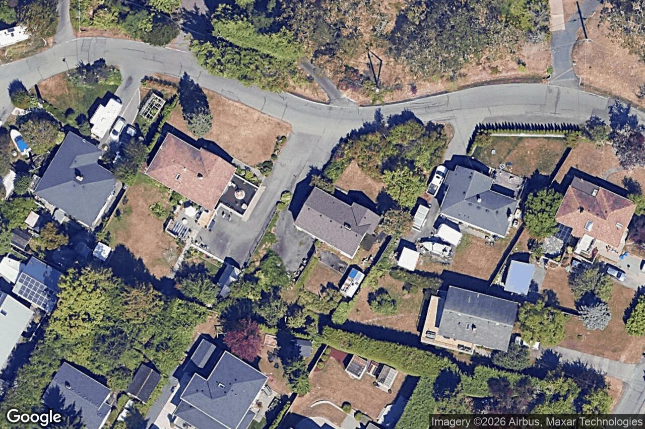 Aerial view of 533 View Royal Ave, View Royal