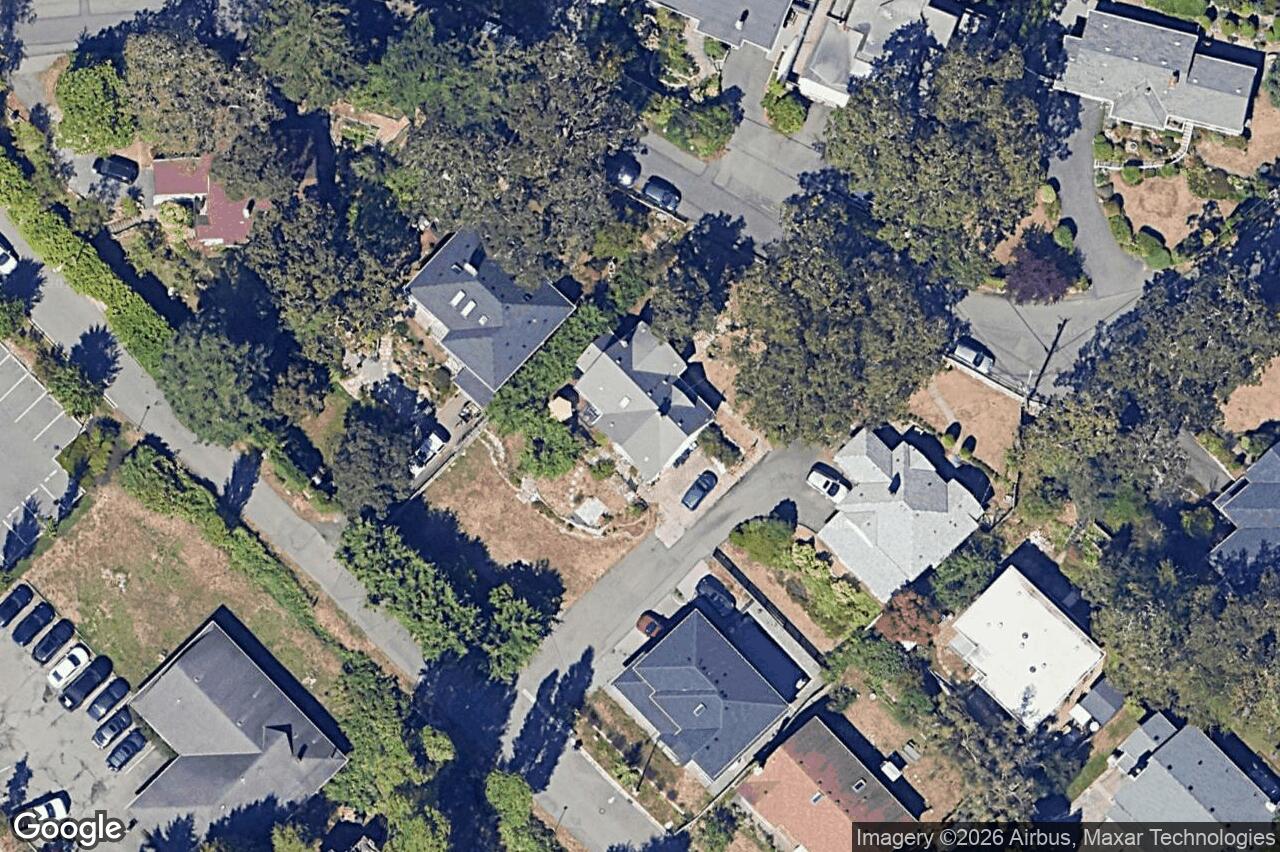 Aerial view of 1161 Clovelly Terr, Saanich