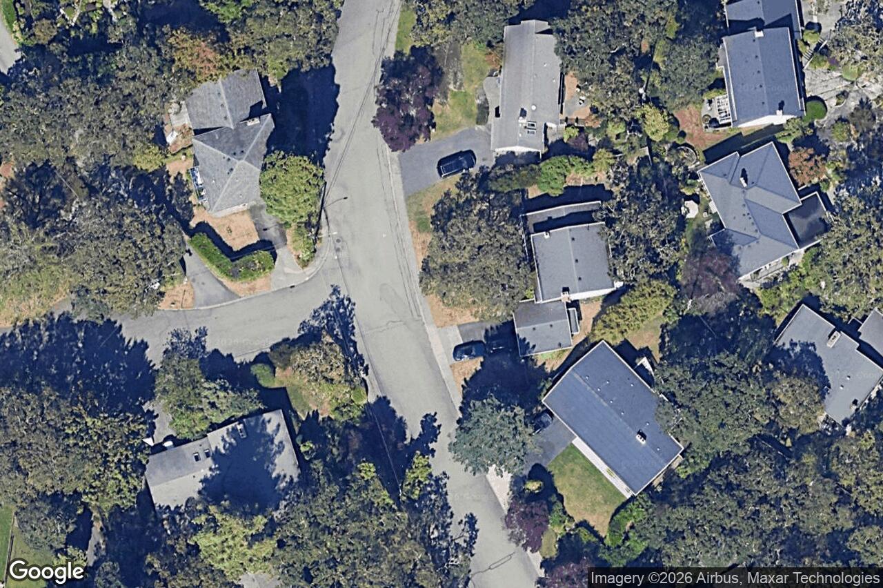 Aerial view of 3558 Redwood Ave, Oak Bay