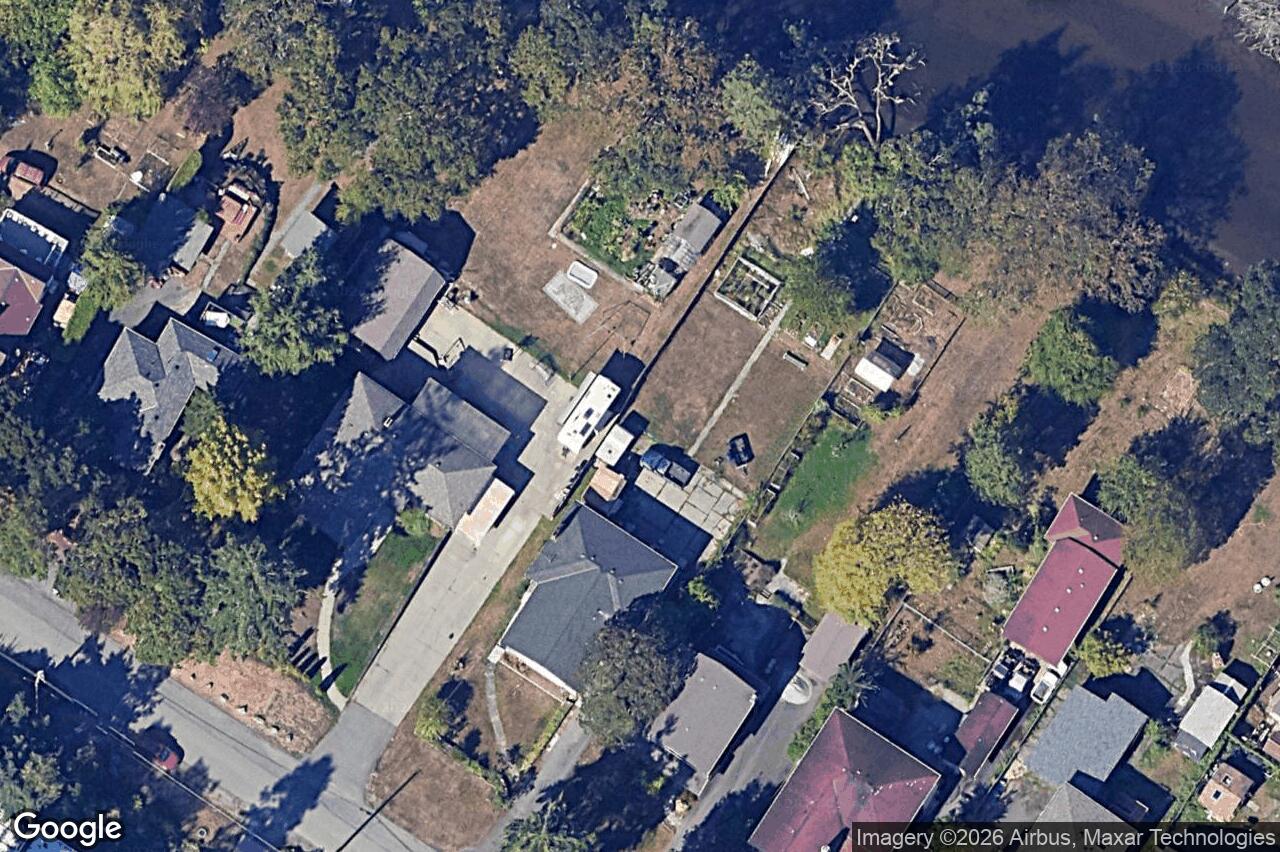 Aerial view of 756 Newbury St, Saanich