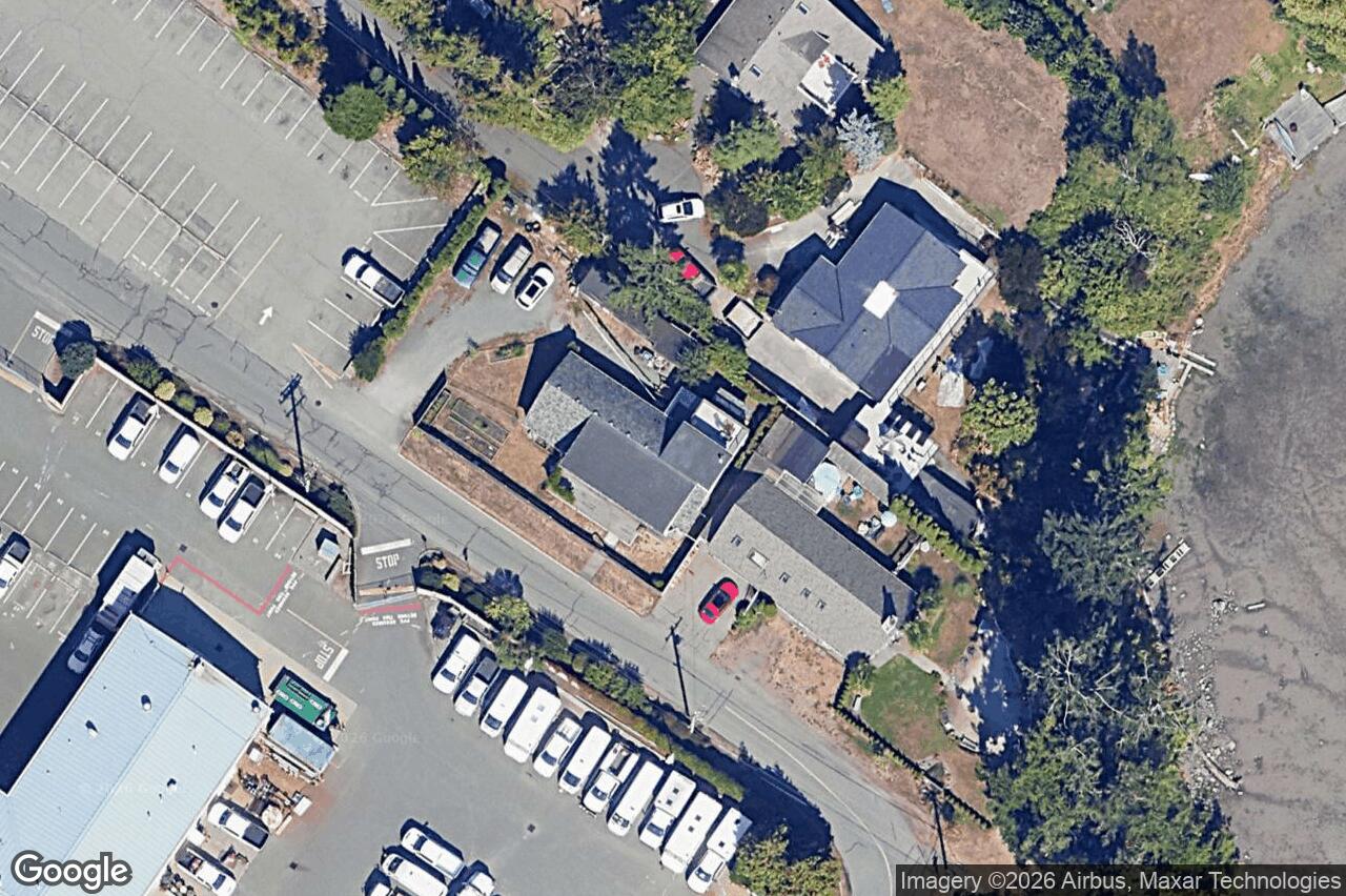 Aerial view of 8 Woodville Pl, View Royal