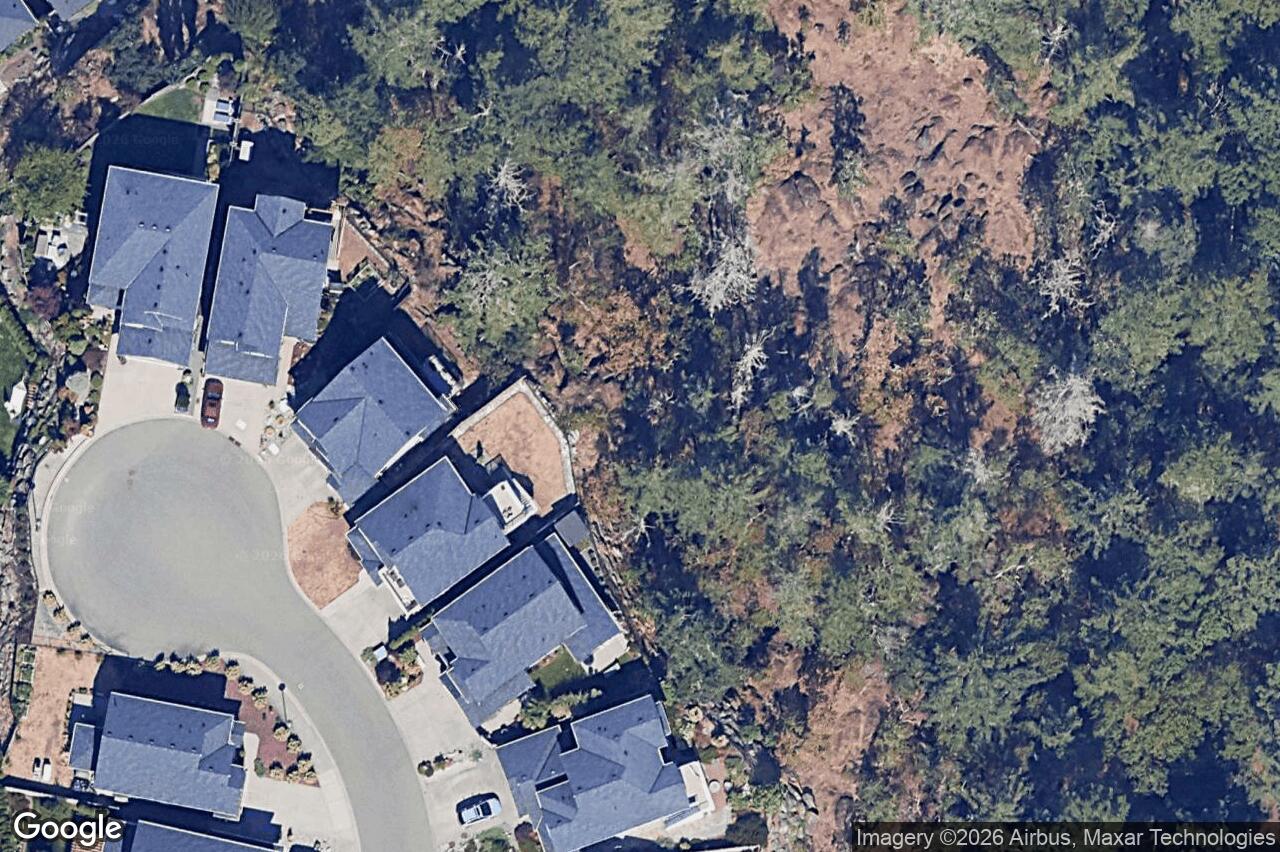 Aerial view of 46 Haagensen Crt, View Royal