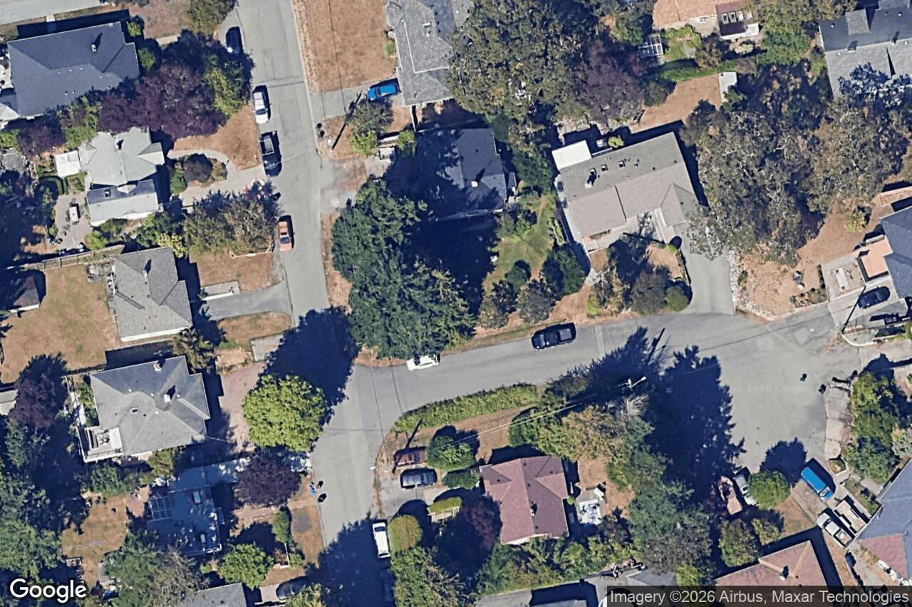 Aerial view of 3681 Elliston Ave, Saanich
