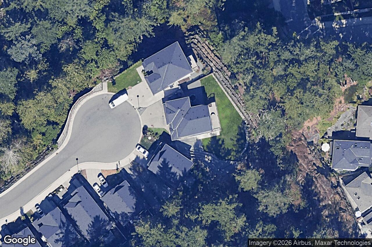 Aerial view of 25 Tuzo Crt, View Royal