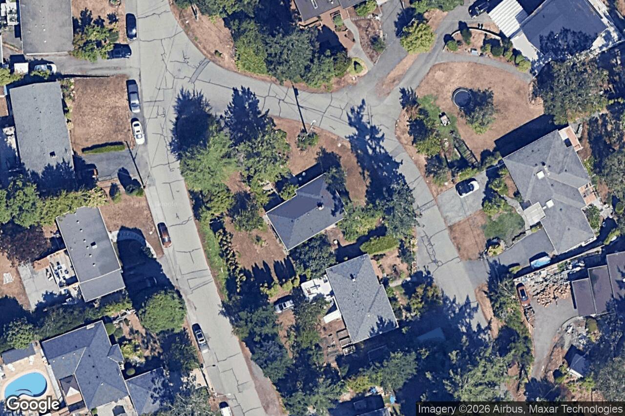 Aerial view of 70 Kingham Pl, View Royal
