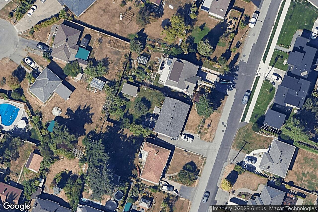 Aerial view of 3746 Seaton St, Saanich
