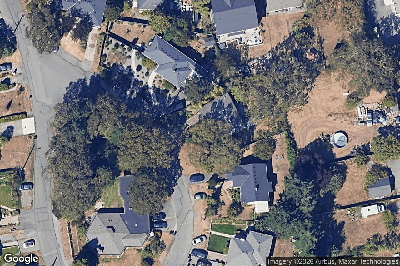 Aerial view of 3771 Winston Cres, Saanich