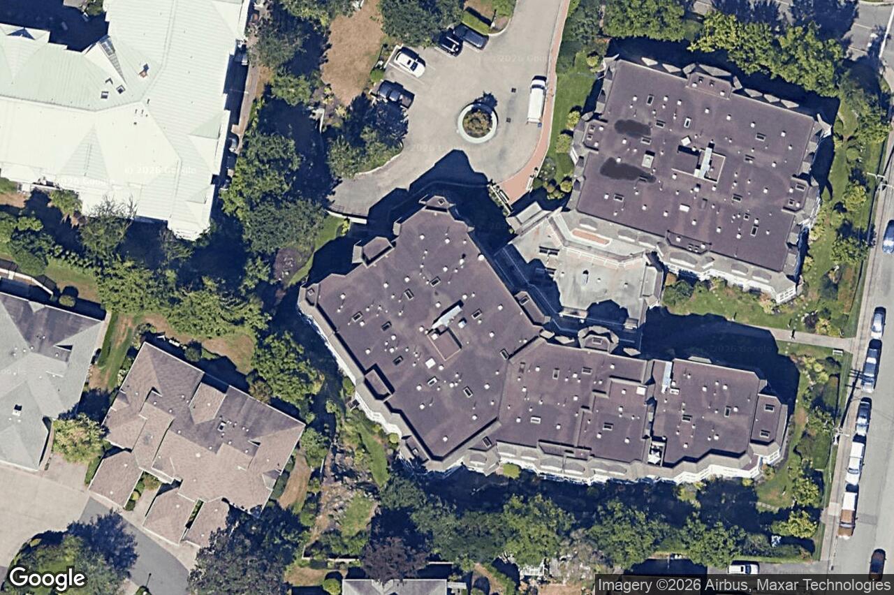 Aerial view of 409 – 1521 Church Ave, Saanich