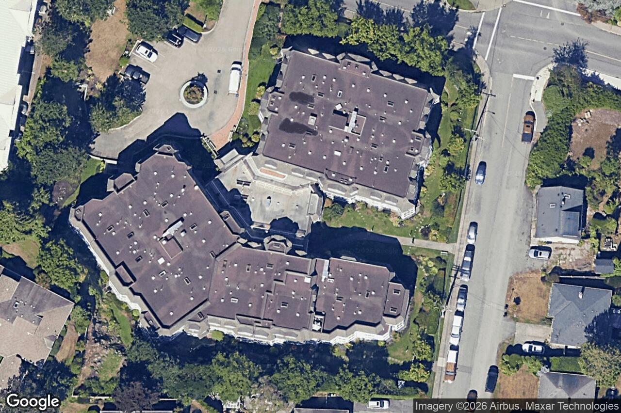 Aerial view of 105 – 1521 Church Ave, Saanich