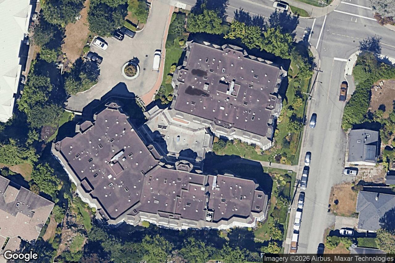 Aerial view of 201 – 1521 Church Ave, Saanich