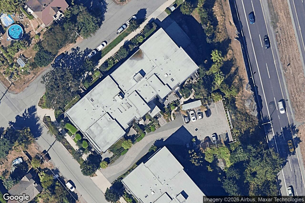 Aerial view of 110 – 3815 Rowland Ave, Saanich