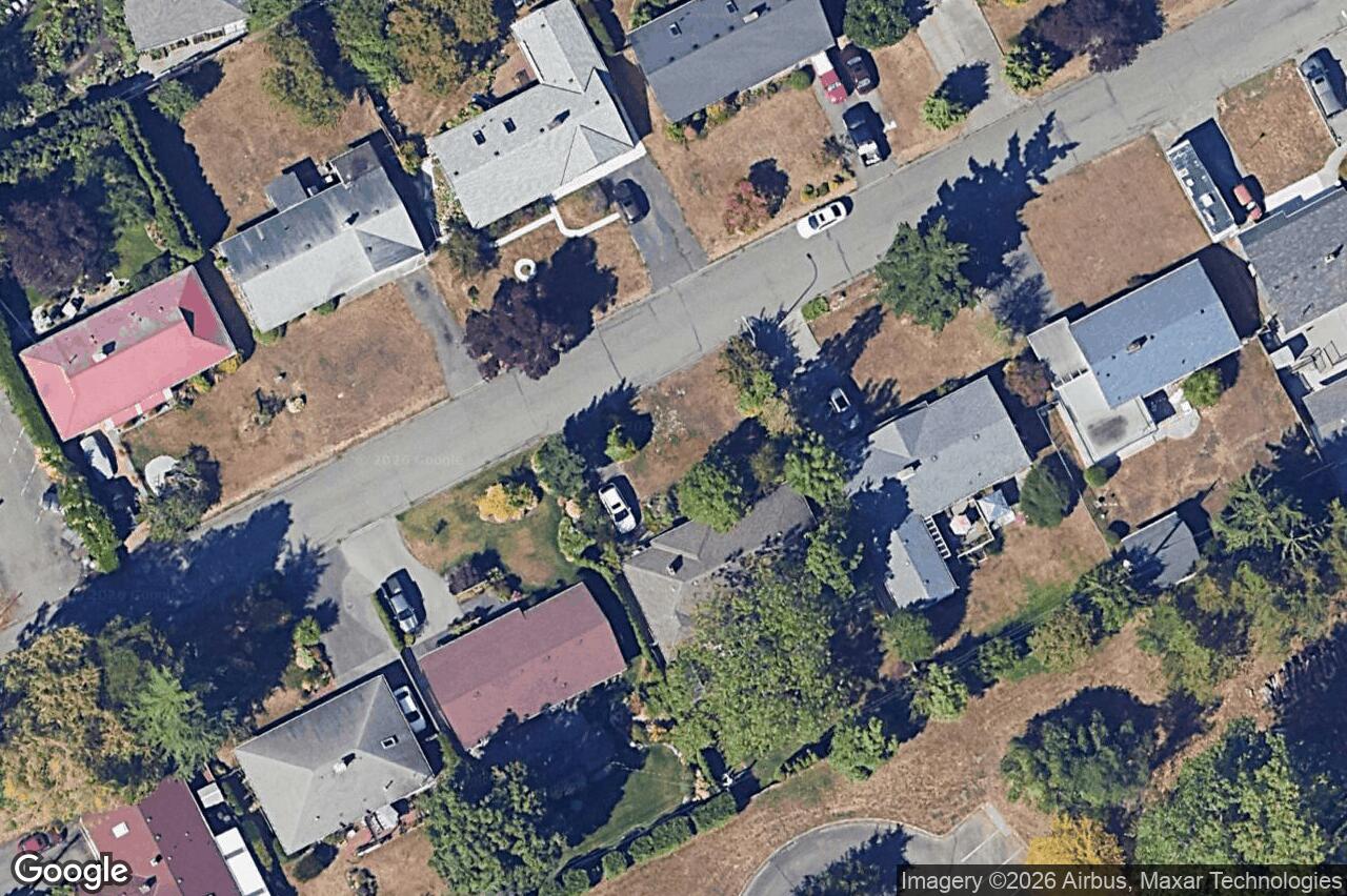 Aerial view of 3313 Rolston Cres, Saanich