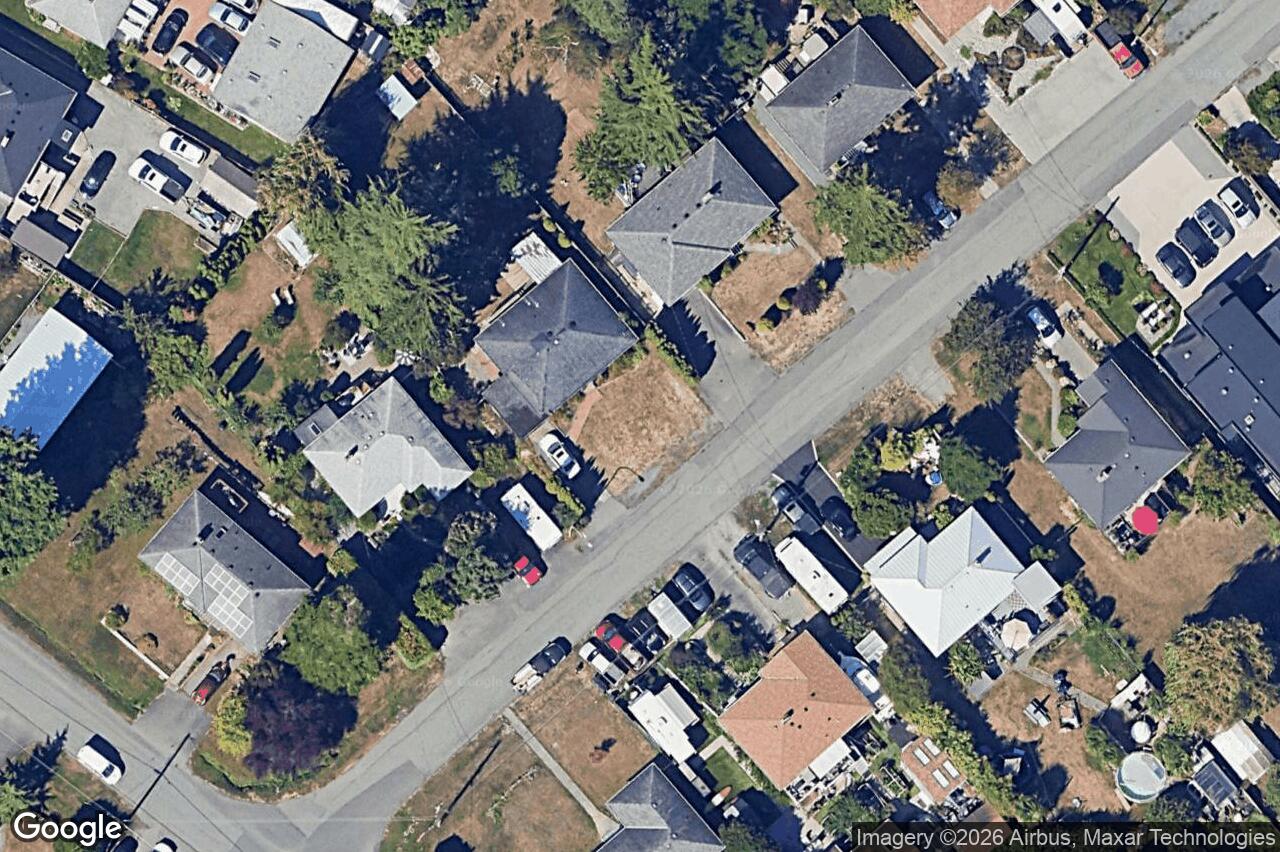 Aerial view of 3856 Diamond St, Saanich