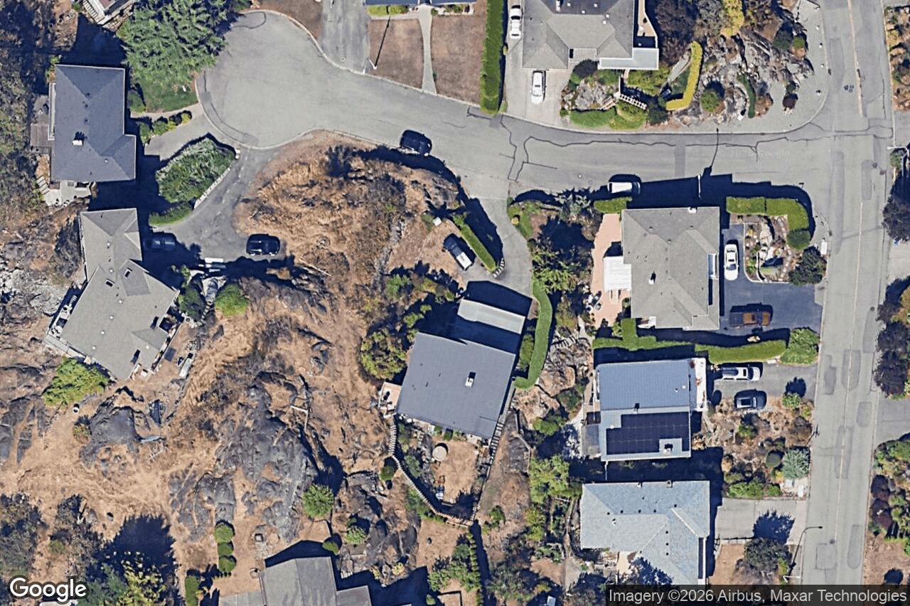 Aerial view of 3700 Kootenay Pl, Saanich