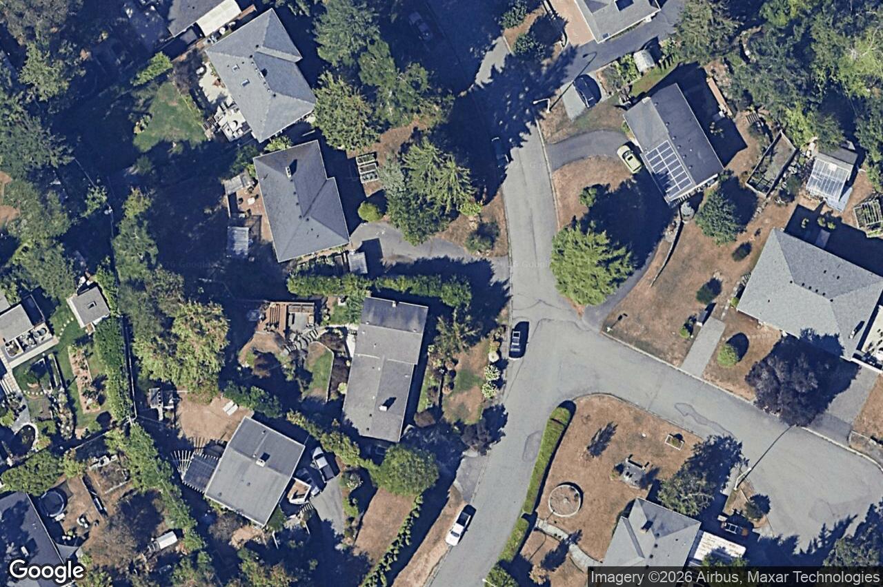 Aerial view of 3360 Rolston Cres, Saanich