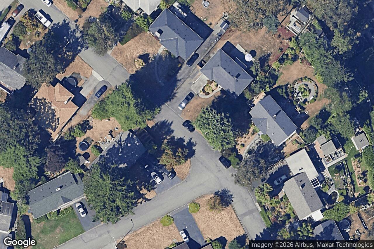 Aerial view of 632 Lambie Dr, Saanich
