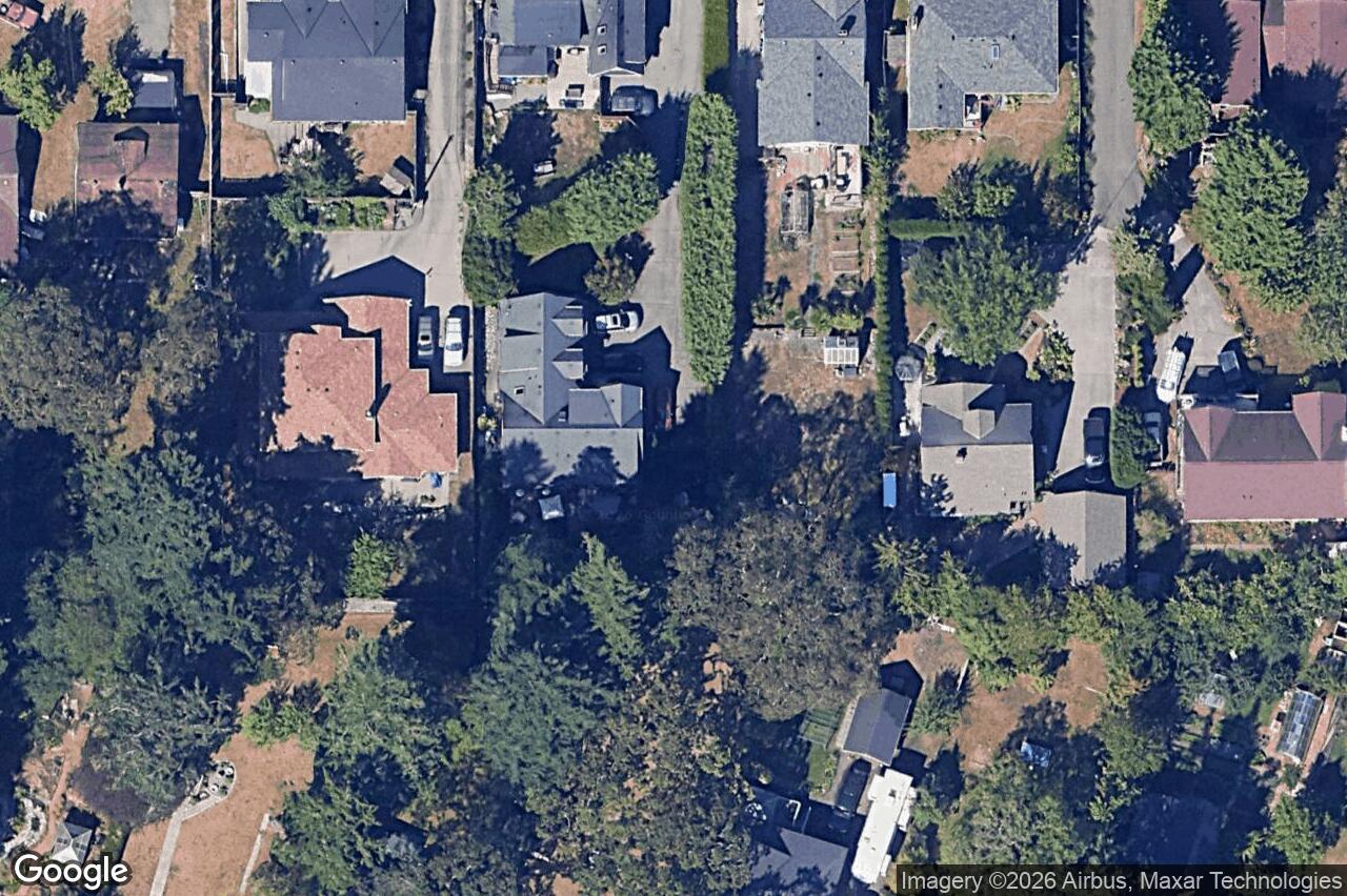 Aerial view of 935 Lodge Ave, Saanich