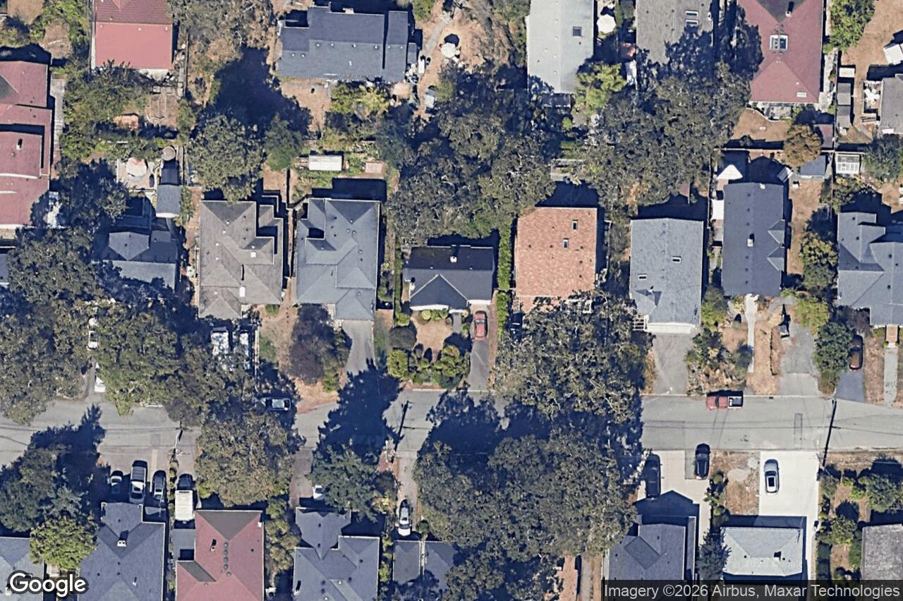 Aerial view of 1670 Kisber Ave, Saanich