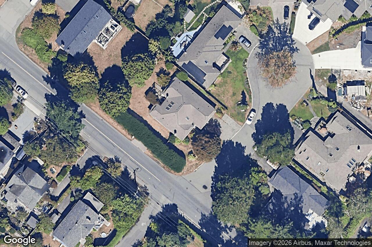 Aerial view of 3950 Burchett Pl, Saanich