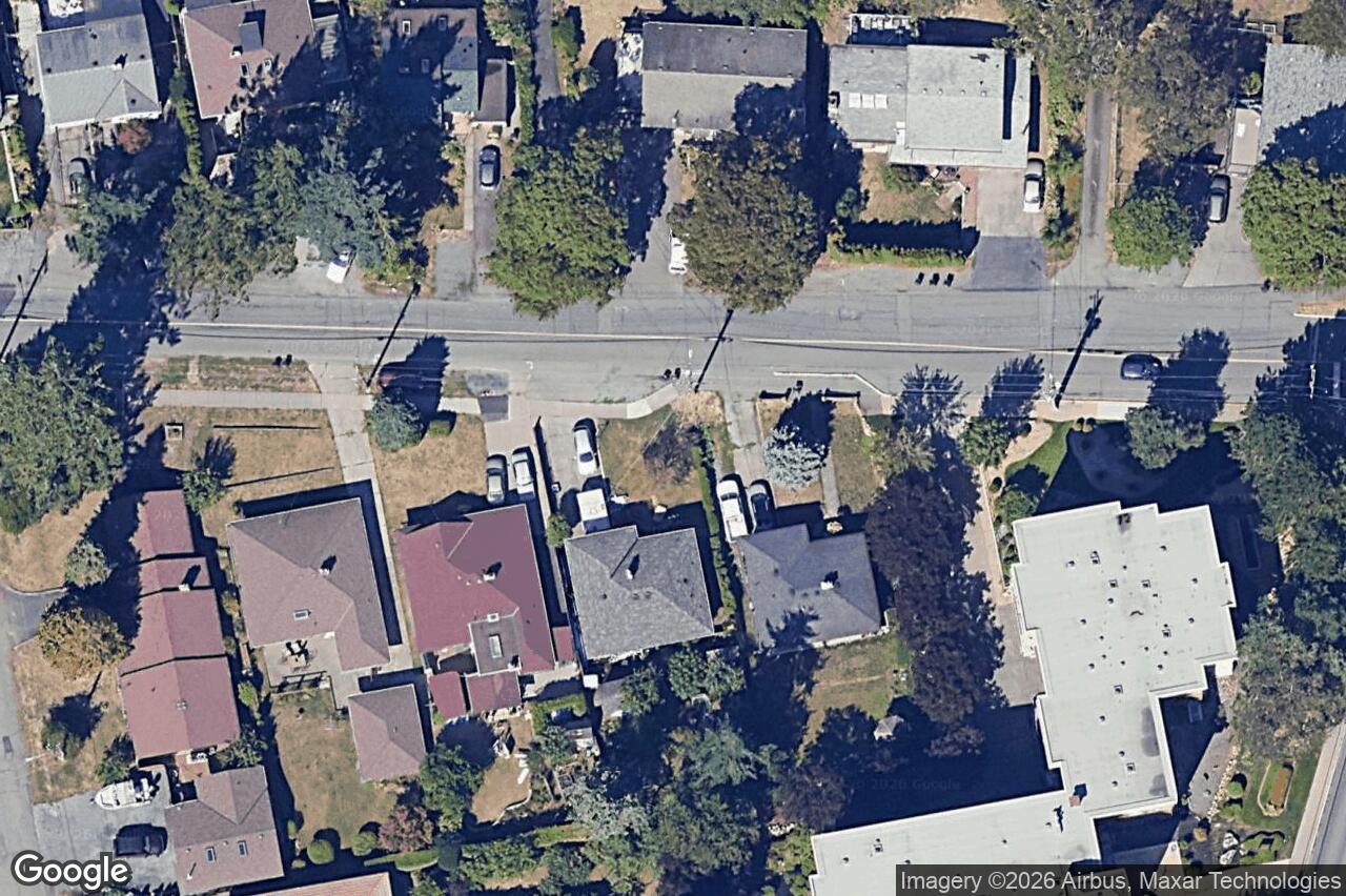 Aerial view of 1071 Lodge Ave, Saanich