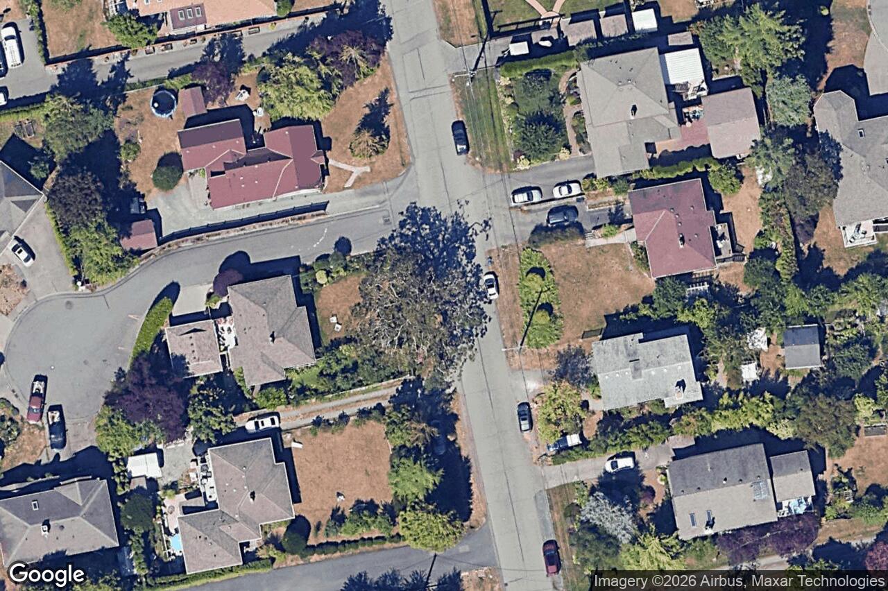 Aerial view of 3810 Epsom Dr, Saanich