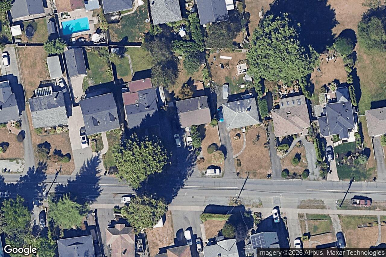 Aerial view of 1042 Lodge Ave, Saanich