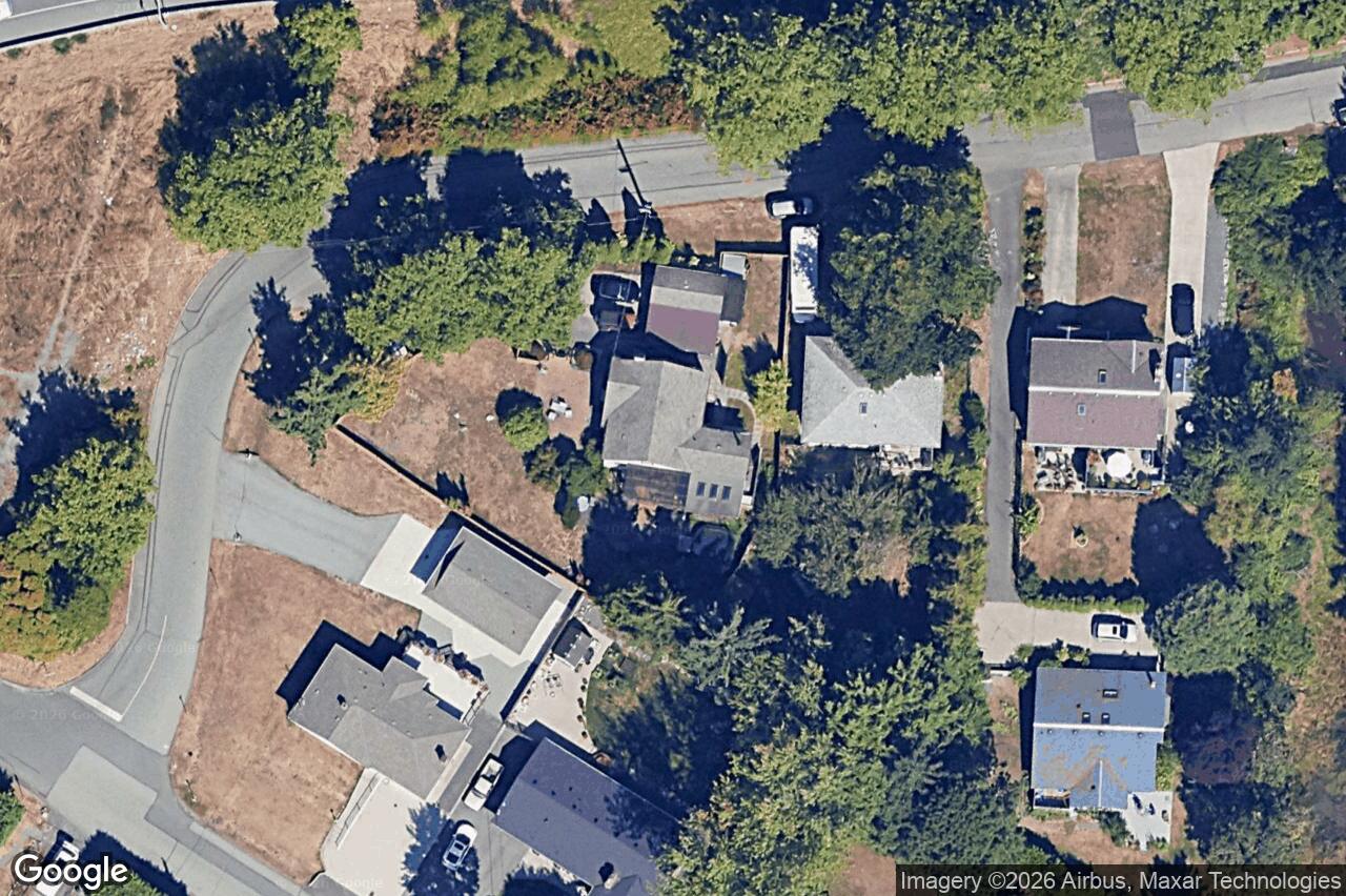 Aerial view of 164 St. Giles St, View Royal