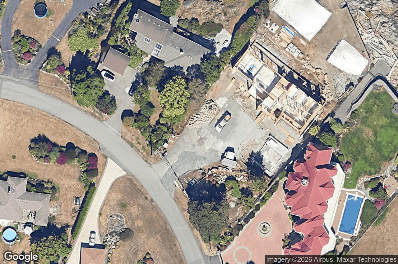Aerial view of 5030 Lockehaven Dr, Saanich