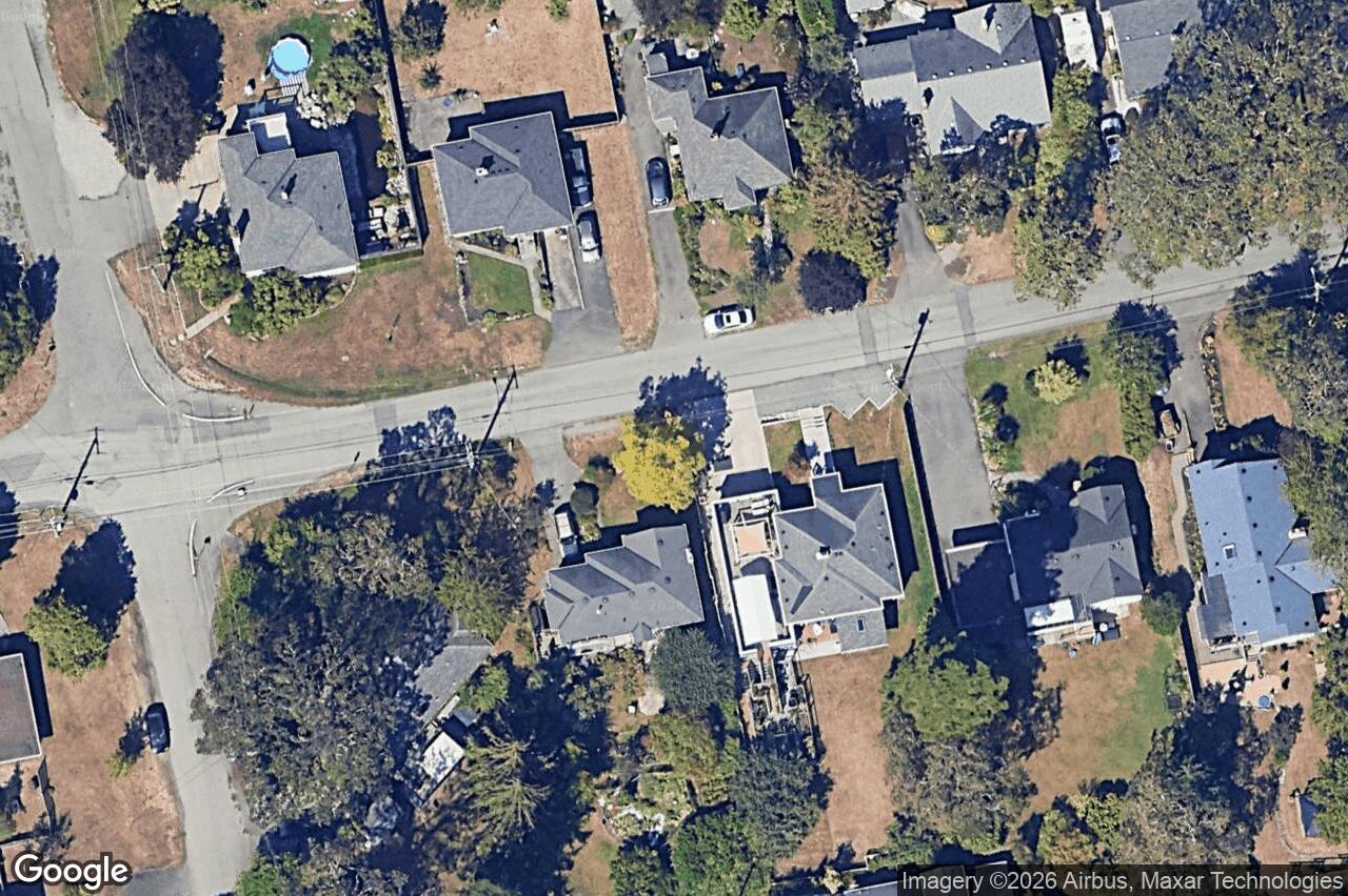 Aerial view of 1209 Palmer Rd, Saanich