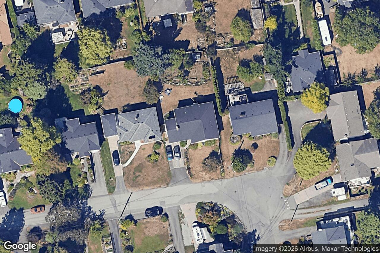 Aerial view of 1260 Palmer Rd, Saanich