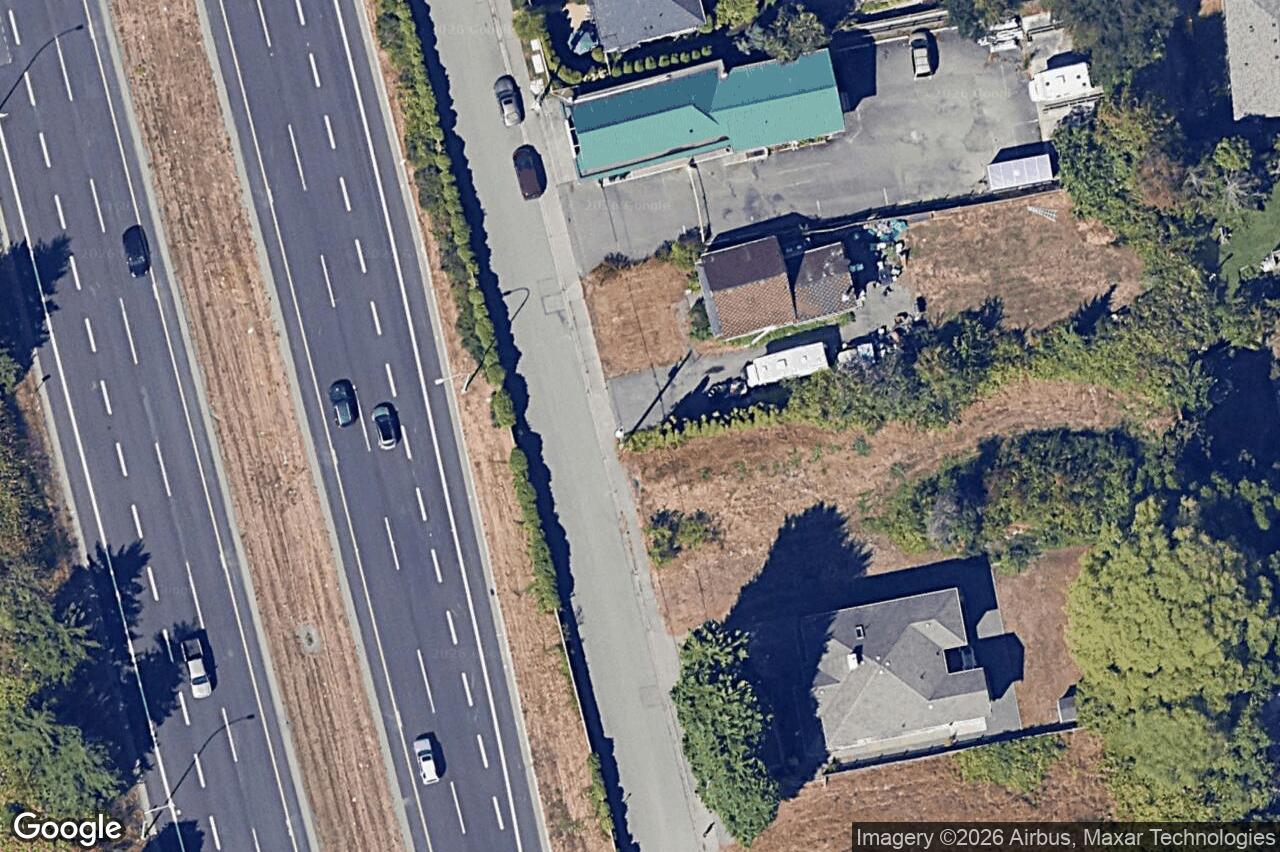 Aerial view of 3883 Douglas St, Saanich