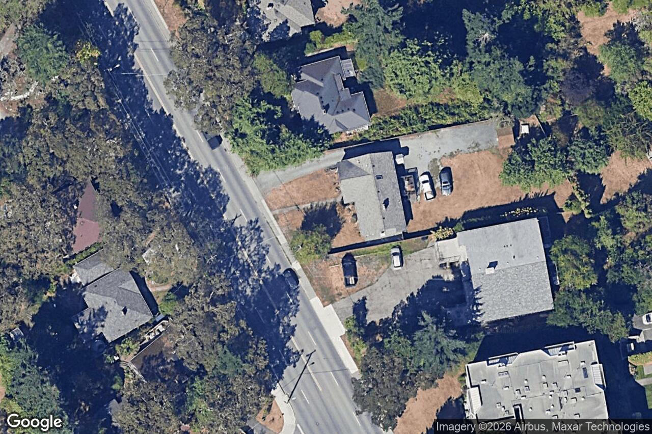 Aerial view of 3919 Quadra St, Saanich