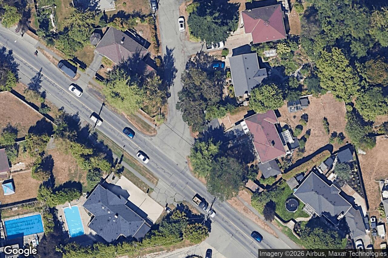 Aerial view of 3803 Merriman Dr, Saanich