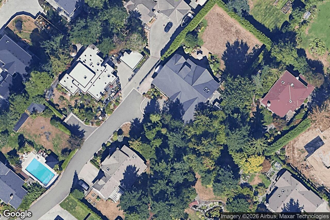 Aerial view of 3949 Valhalla Lane, Saanich