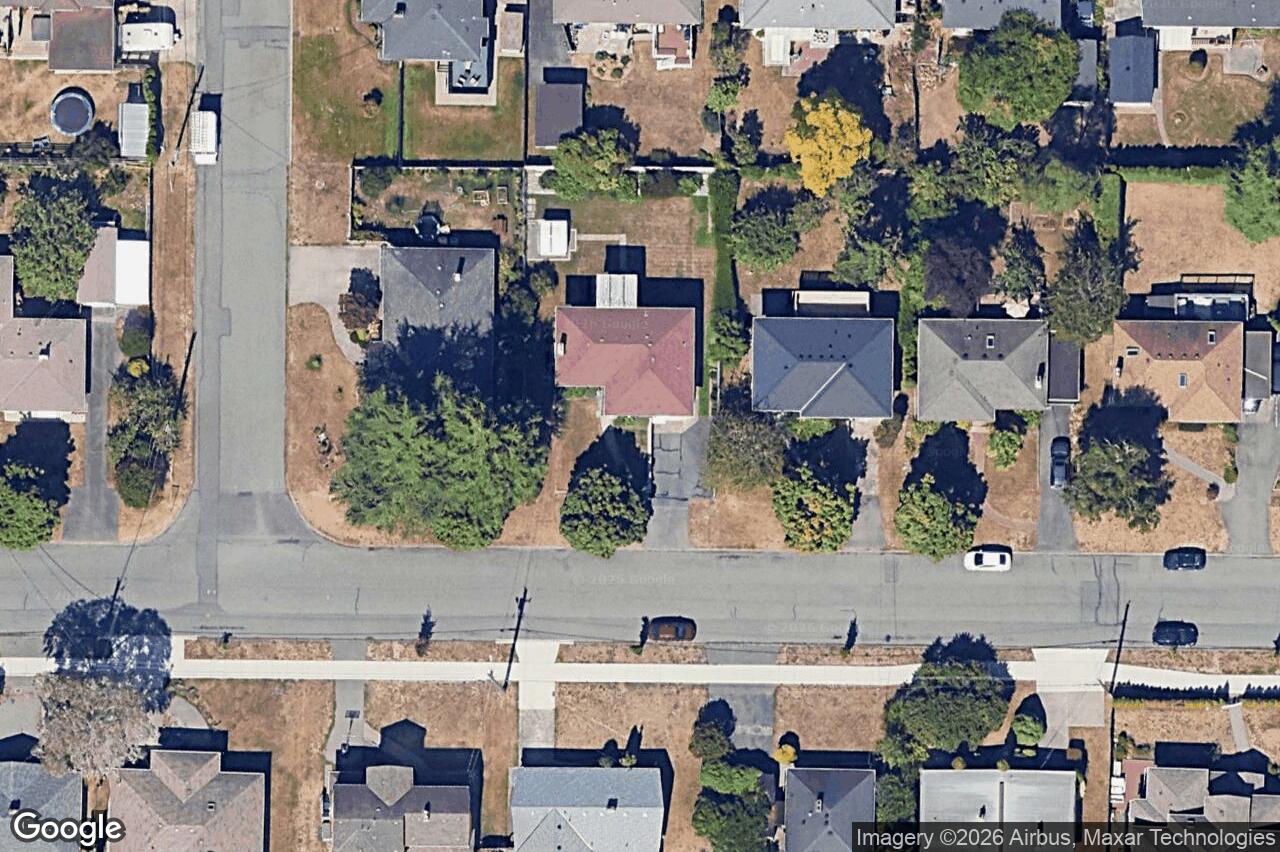 Aerial view of 1650 Mortimer St, Saanich