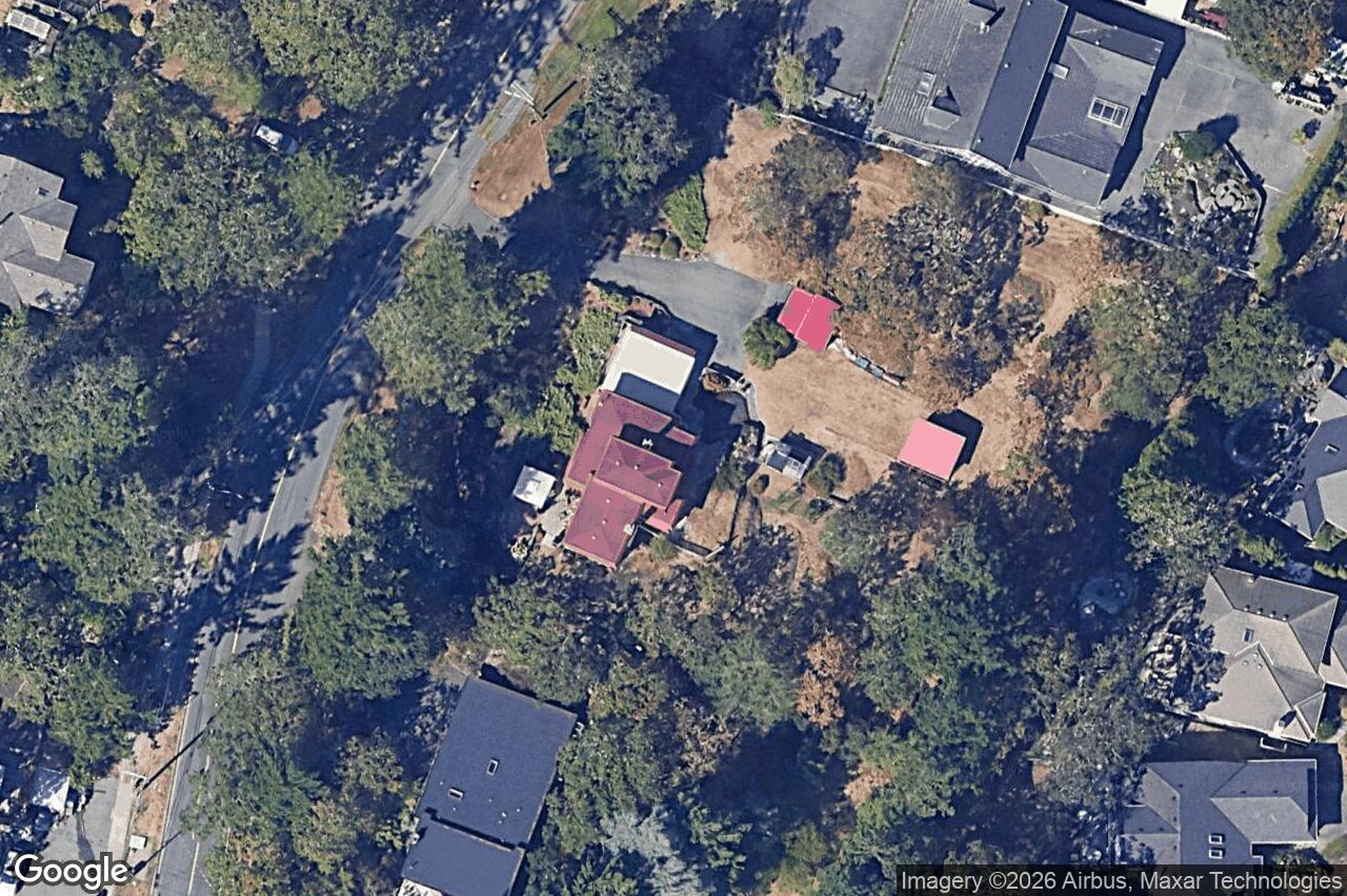 Aerial view of 3815 Wilkinson Rd, Saanich