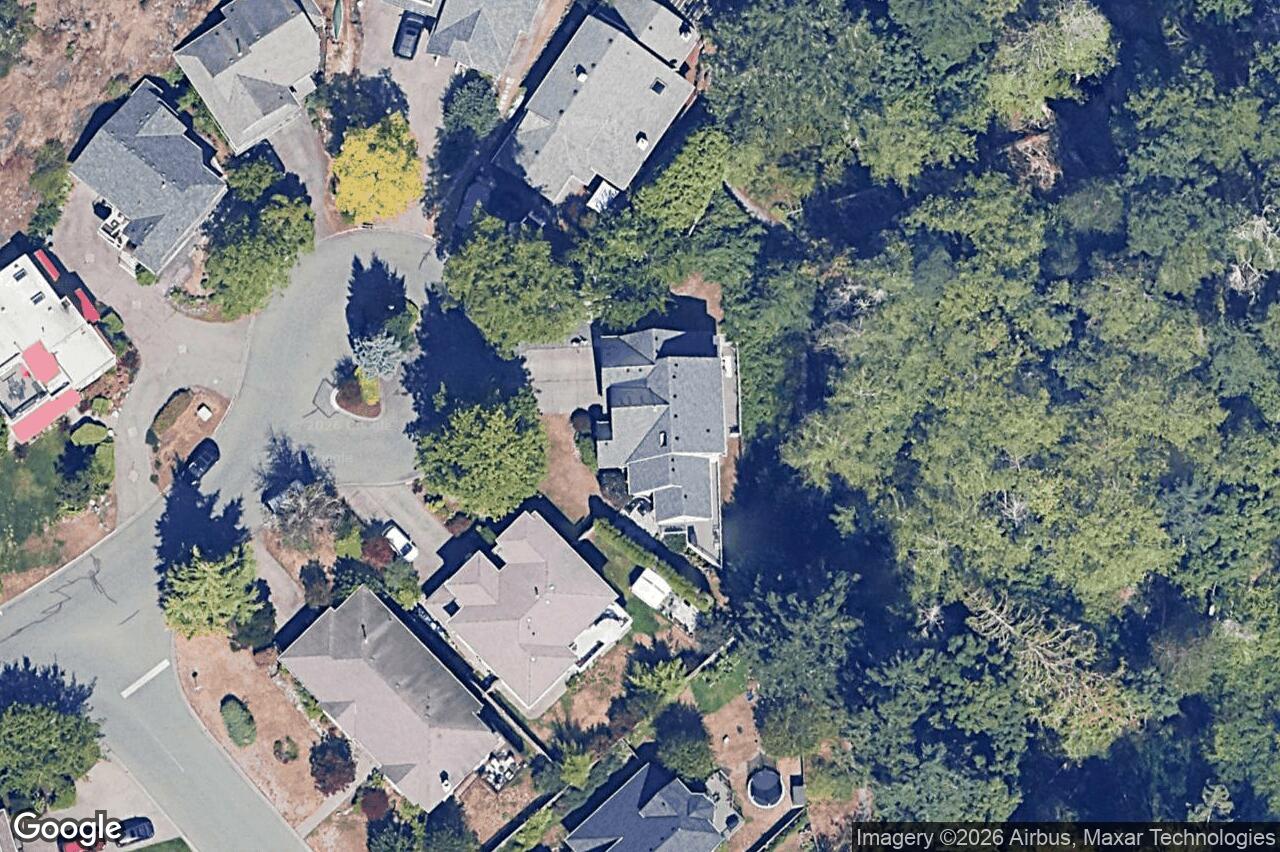 Aerial view of 1927 Riverside Dr, View Royal