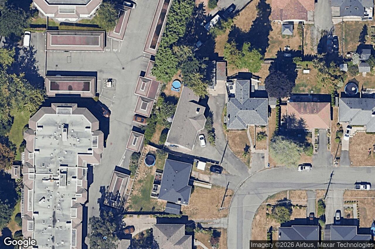 Aerial view of 3916 Stamboul St, Saanich
