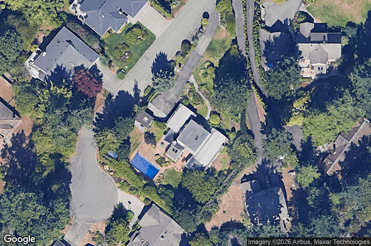 Aerial view of 2557 Annabern Cres, Saanich