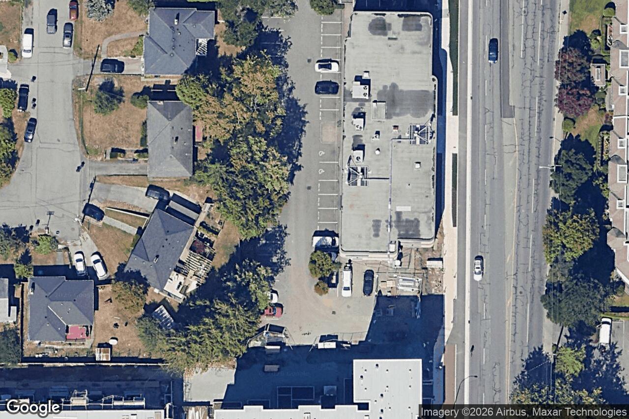 Aerial view of 100 – 3930 Shelbourne St, Saanich