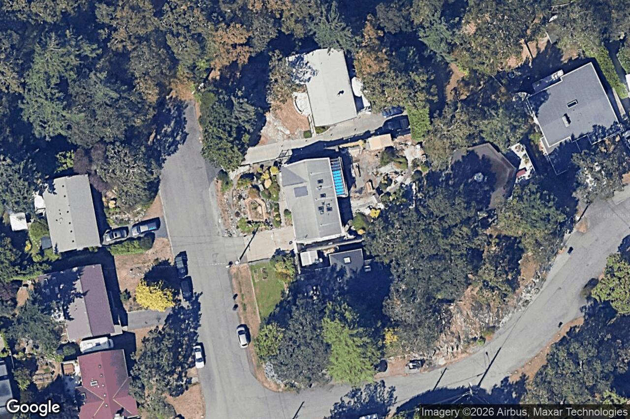 Aerial view of 3947 Morgan St, Saanich