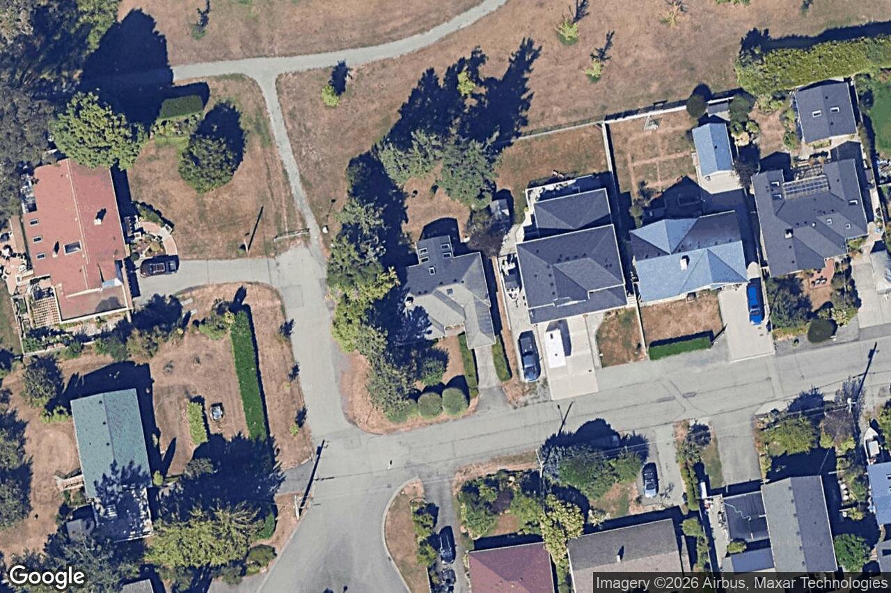 Aerial view of 1364 Harrop Rd, Saanich