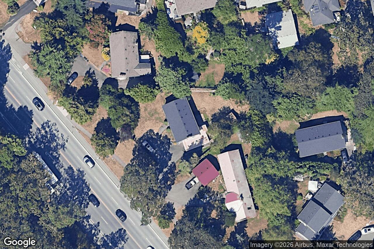 Aerial view of 1418 McKenzie Ave, Saanich